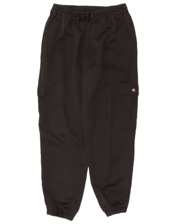 MINT VELVET Dame Cargo træningsdragt Bukser Joggers UK 12 Medium Black