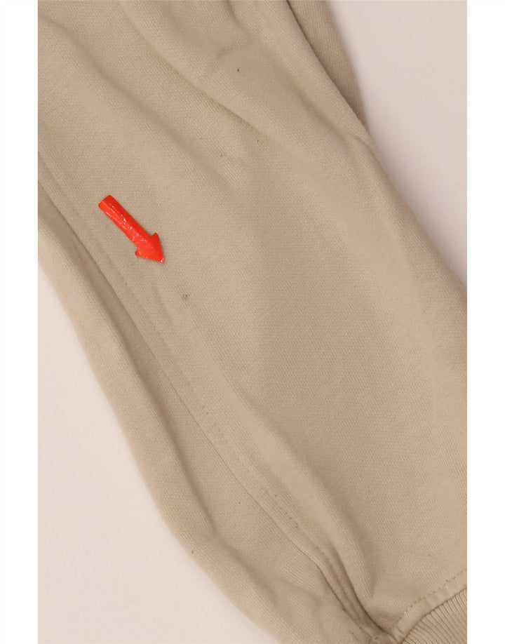 Marks & Spencer Herre Grafisk Sweatshirt Jumper Medium Beige Bomuld