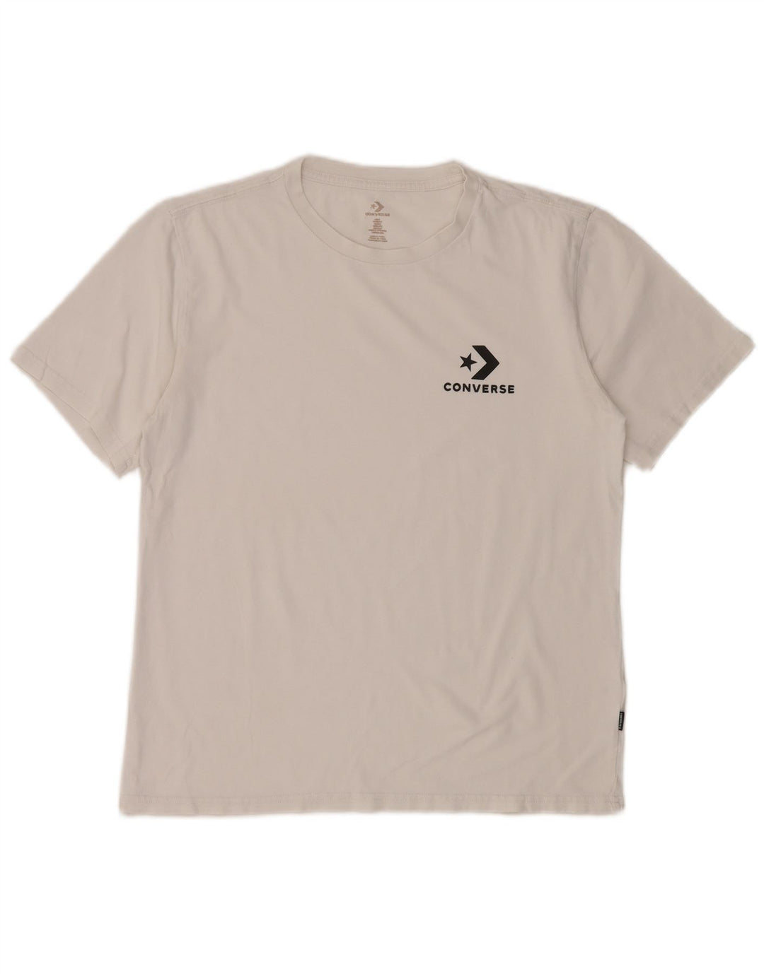 Converse T-Shirt Top UK 14 Medium Hvid