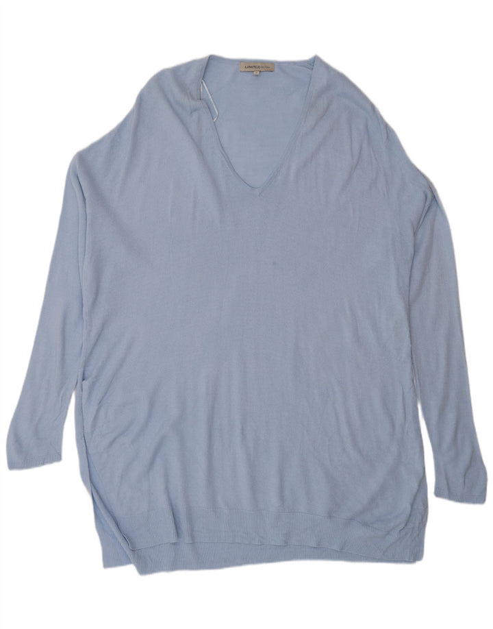 Marks & Spencer Dame Oversized Jumper Dress UK 16 Large Blue Acryl