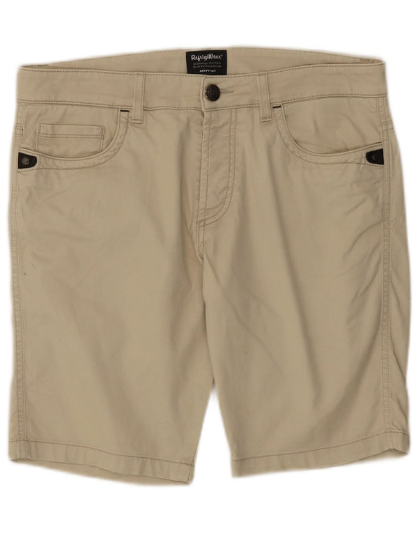 Refrigiwear Mens Casual Shorts W34 Large Off White