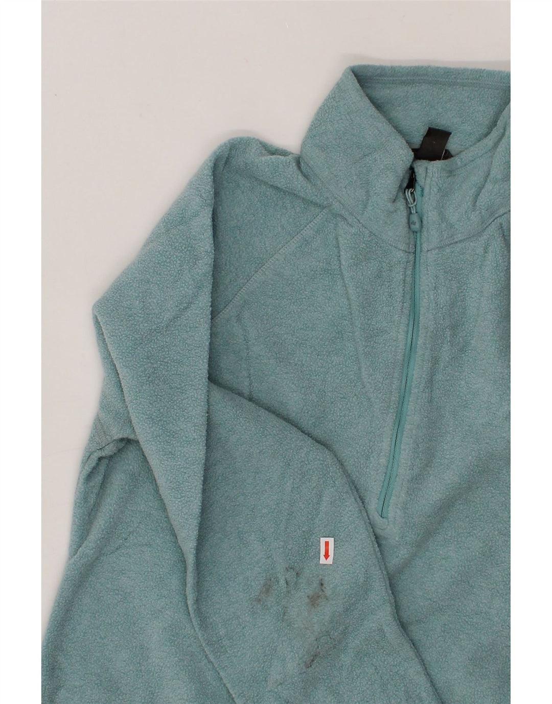 EDDIE BAUER Womens Zip Neck Fleece Jumper UK 16 Large Blue Polyester Vintage Eddie Bauer and Second-Hand Eddie Bauer from Messina Hembry 