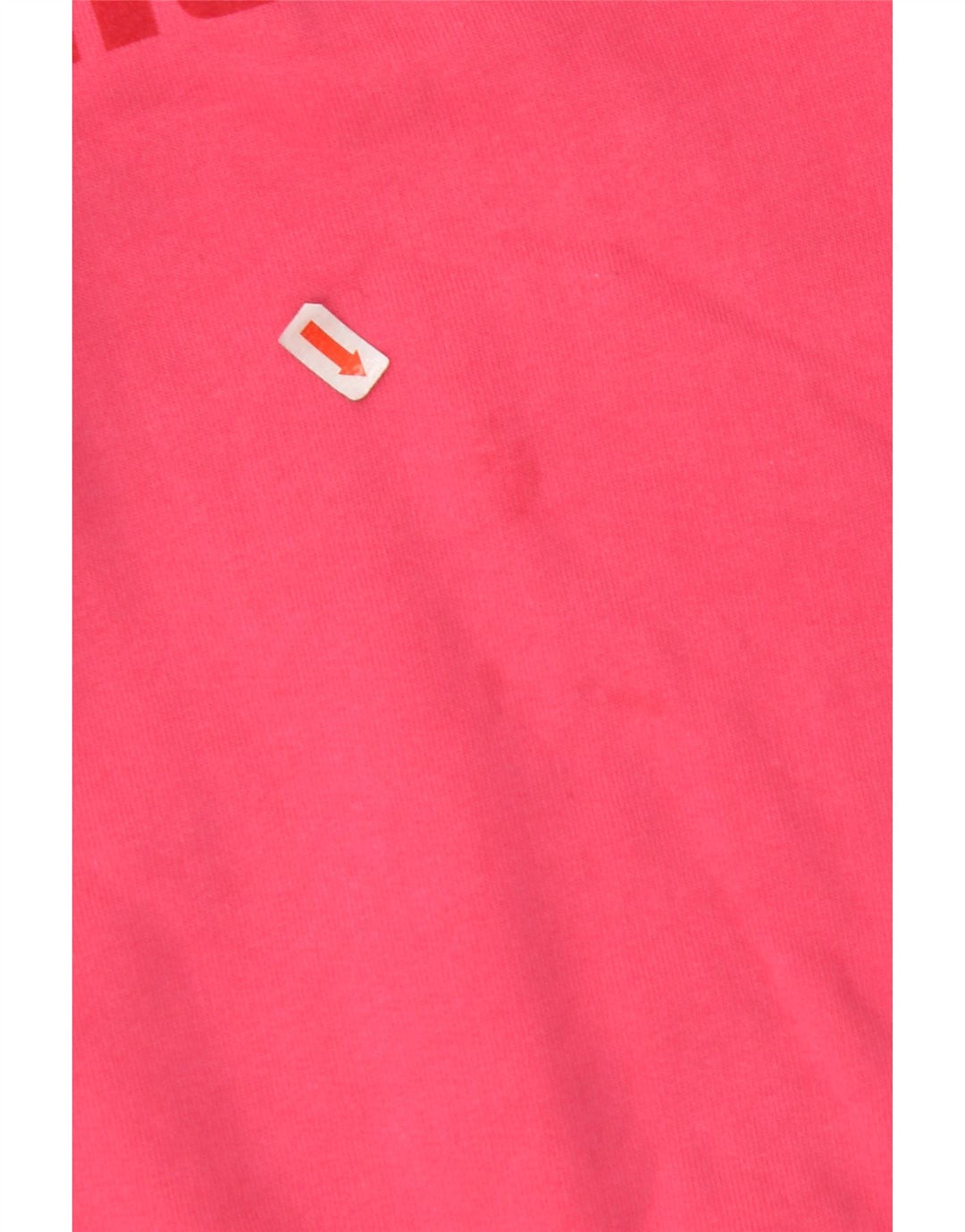 AMERICANNO Dame Grafisk Sweatshirt Jumper UK 16 Large Pink Bomuld