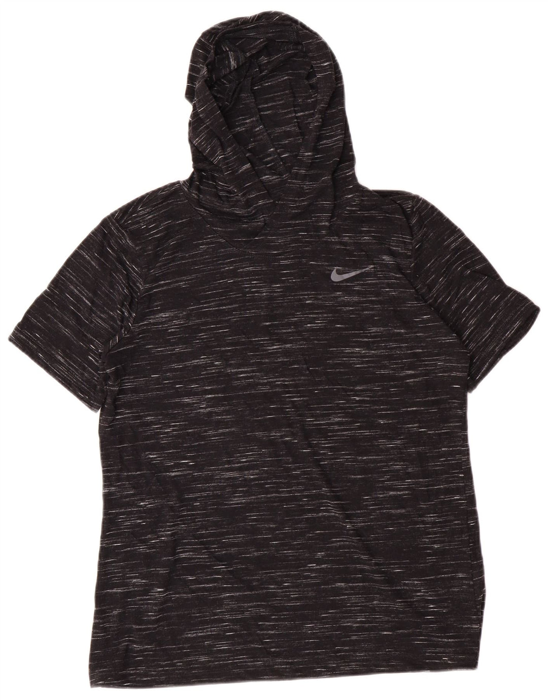 Nike T-shirt med hætte til kvinder DK 14 Medium Sort Flecked Polyester