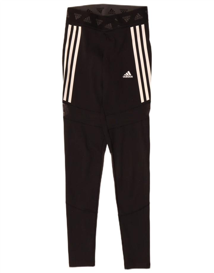 Adidas Aeroready Leggings til kvinder UK 8/10 Small Black Polyester