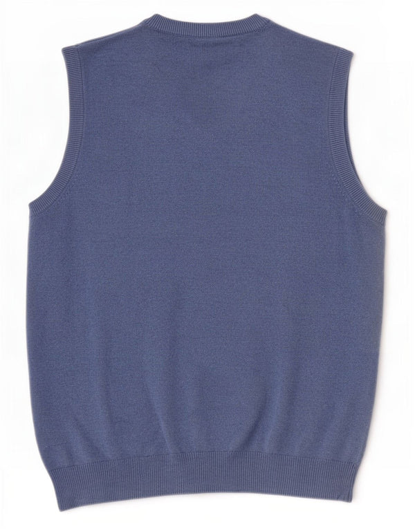 Marks & Spencer Herrevest Tank Top Medium Blue Bomuld