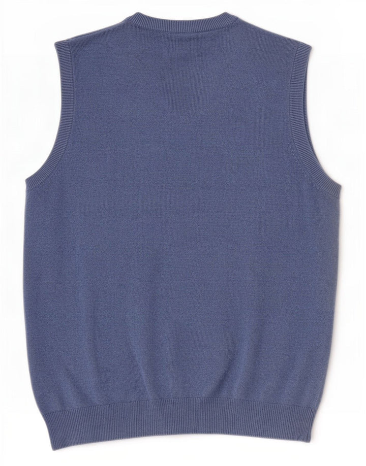 Marks & Spencer Herrevest Tank Top Medium Blue Bomuld