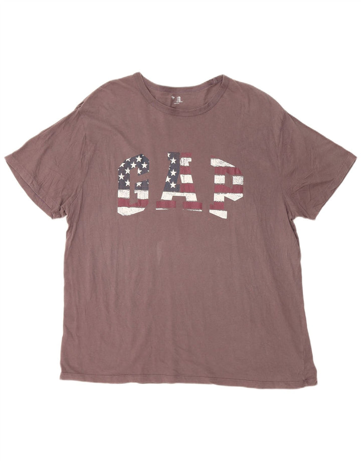 Gap Herre Grafisk T-Shirt Top 2XL Brun