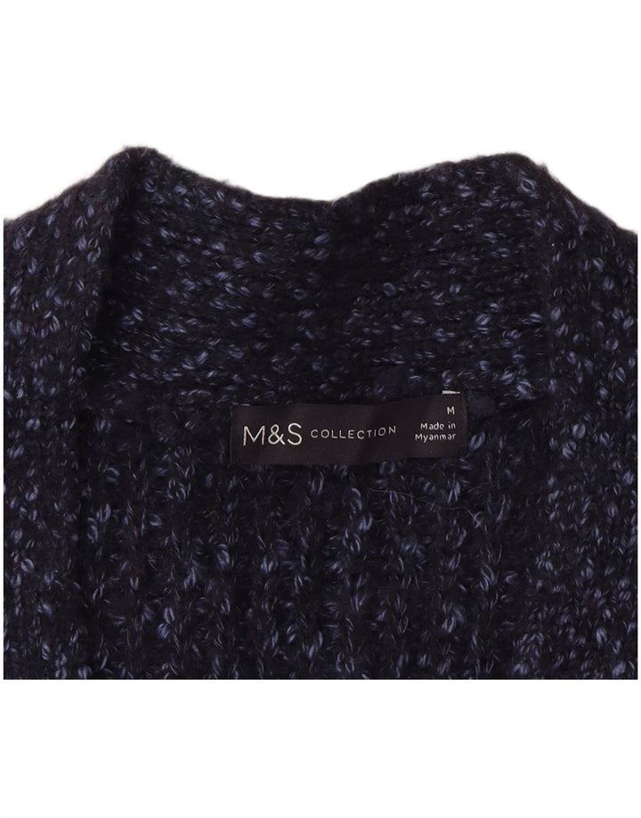 Marks & Spencer Dame oversized cardigan sweater UK 14 Medium Blue Flecked