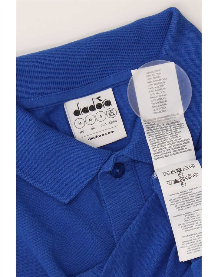Diadora herre poloshirt Medium blå bomuld