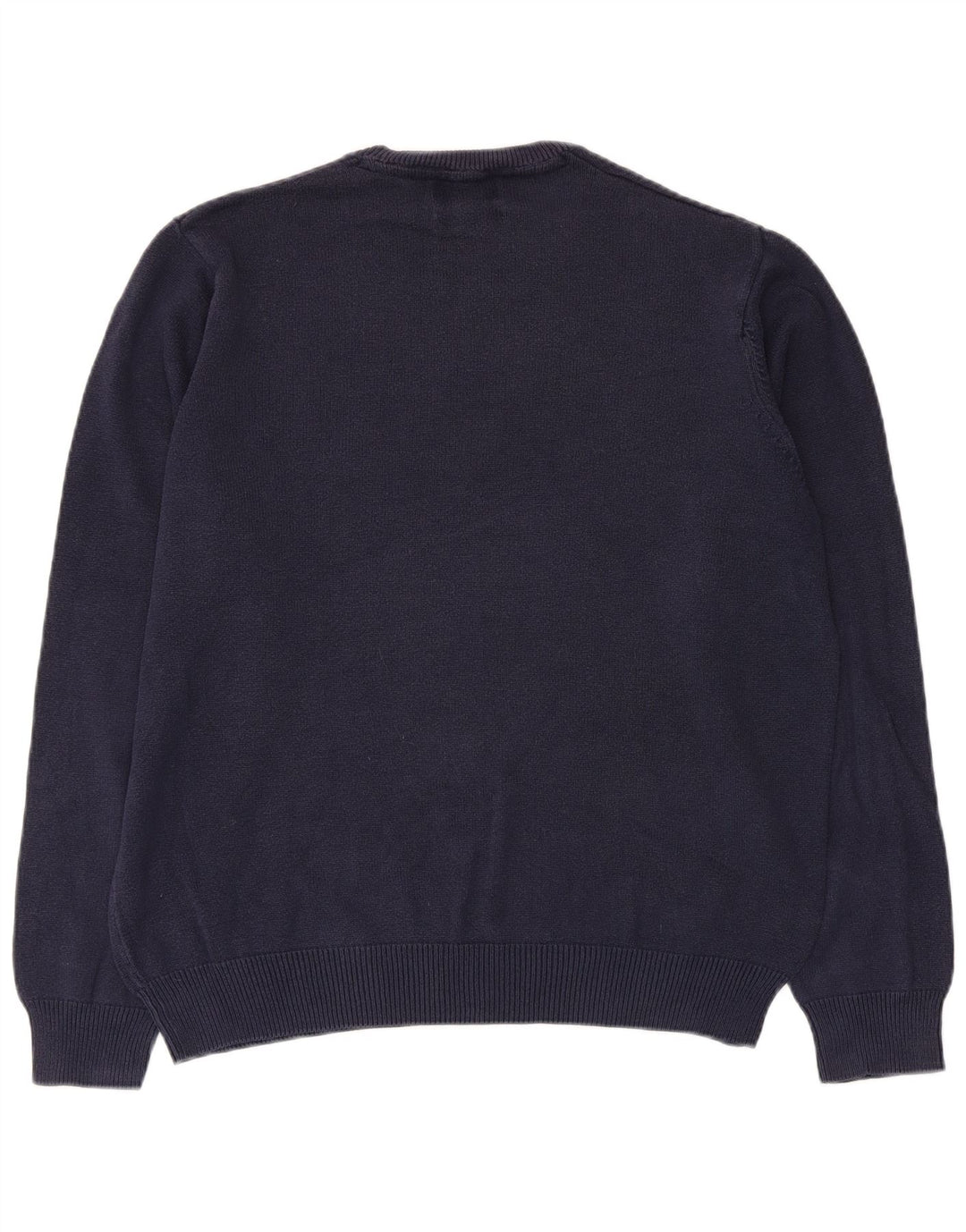 Marks & Spencer Herre sweater med rund hals, medium marineblå bomuld