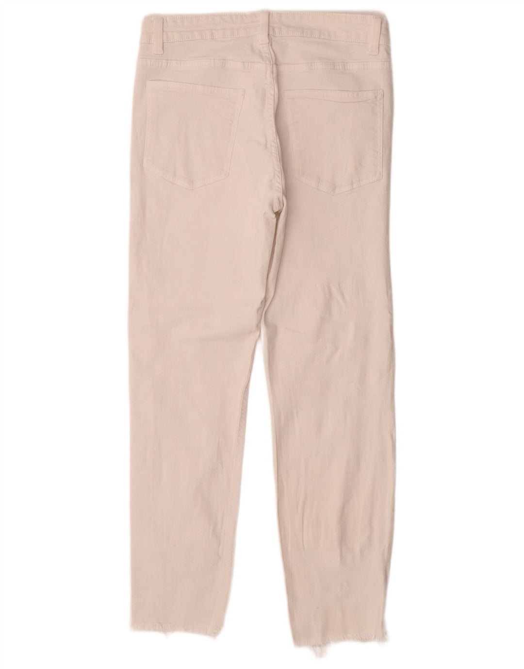 ZARA Herre Slim Jeans EU 42 Large W32 L28 Hvid Bomuld