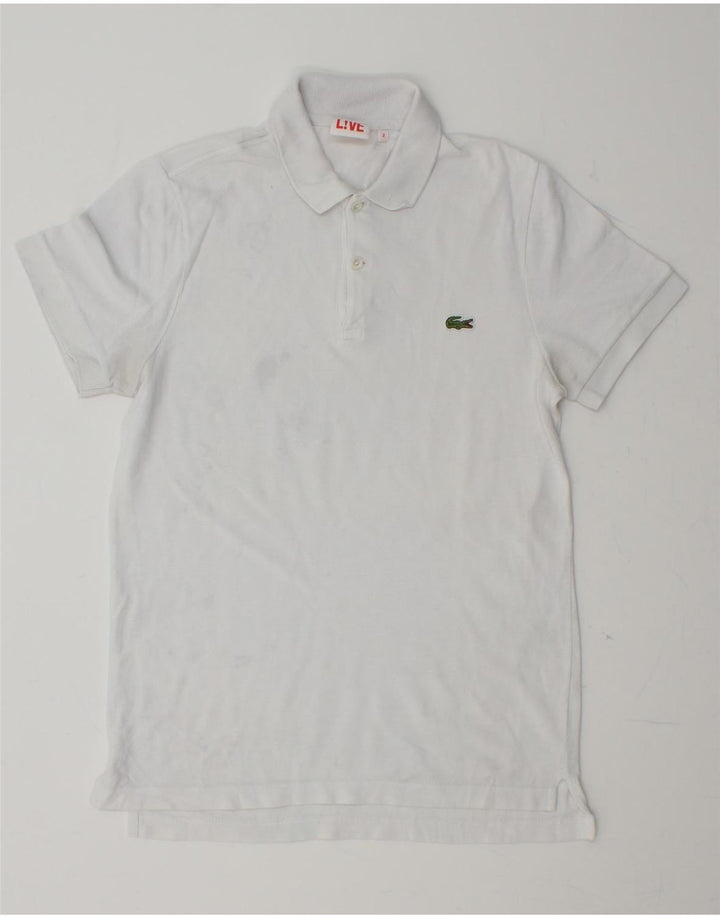 LACOSTE Mens Polo Shirt Size 2 XS White Cotton Vintage Lacoste and Second-Hand Lacoste from Messina Hembry 