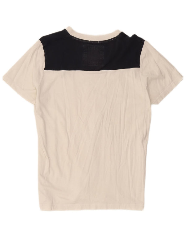 Abercrombie & Fitch Muscle T-Shirt Top UK 20 2XL Hvid Colourblock
