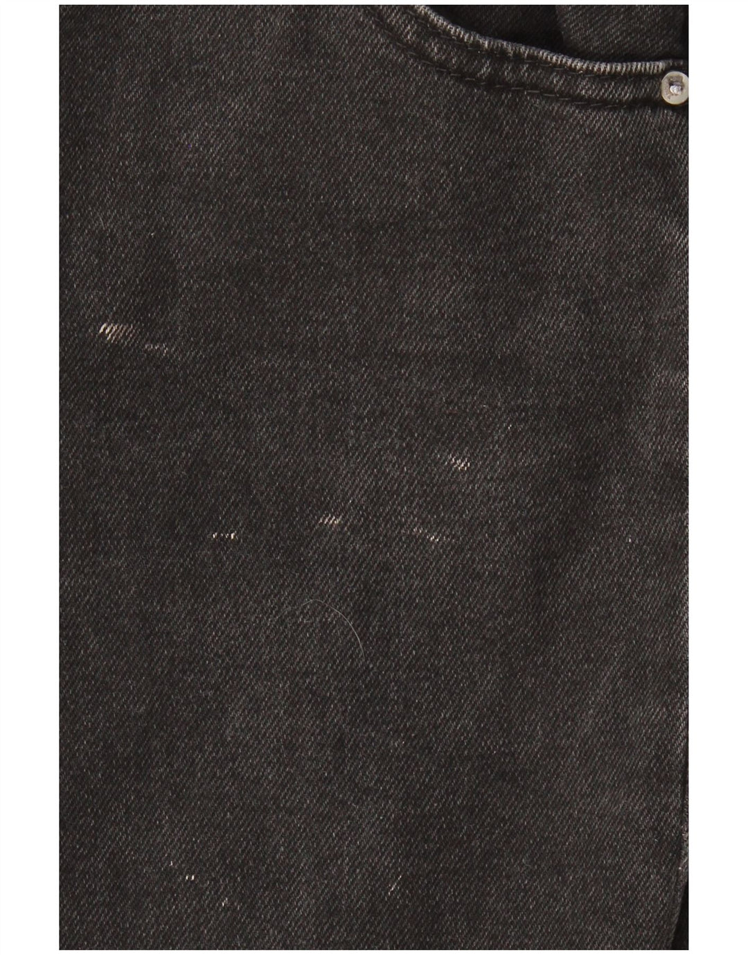 ZARA Womens Trafaluc Crop Wide Leg Jeans EU 36 XS W30 L23 Black Cotton