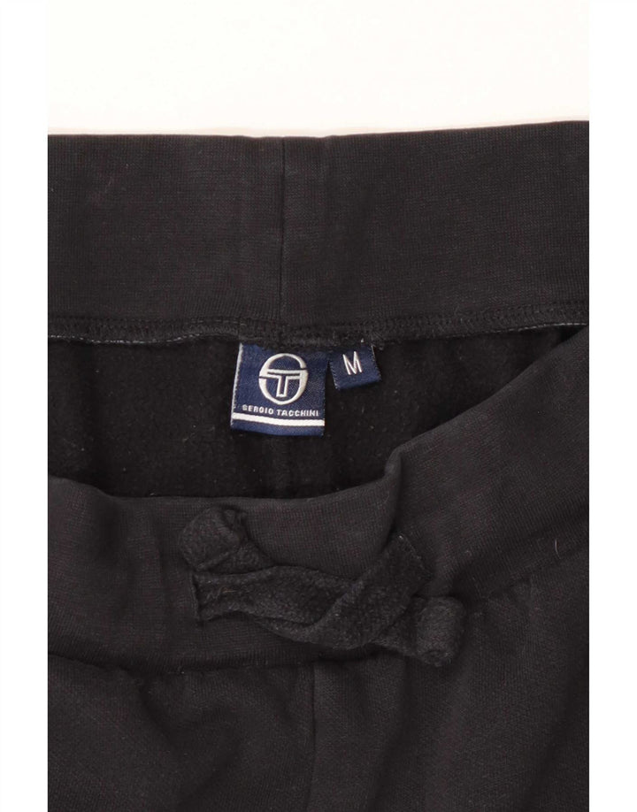 Sergio Tacchini Dame træningsdragt Bukser Joggers UK 12 Medium Sort Bomuld