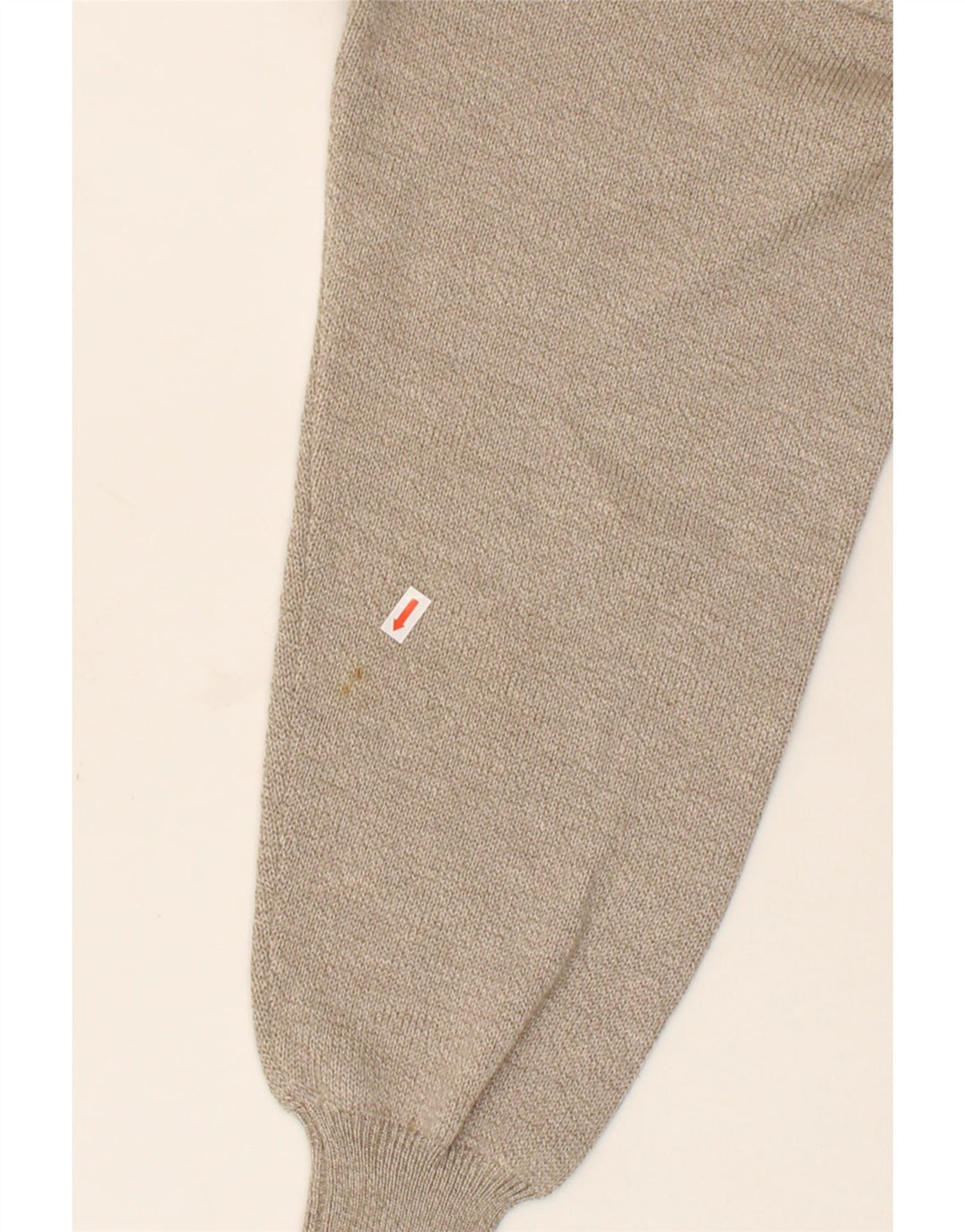 DALMINE Mens V-Neck Jumper Sweater IT 48 Small Beige Colourblock Wool Vintage DALMINE and Second-Hand DALMINE from Messina Hembry 