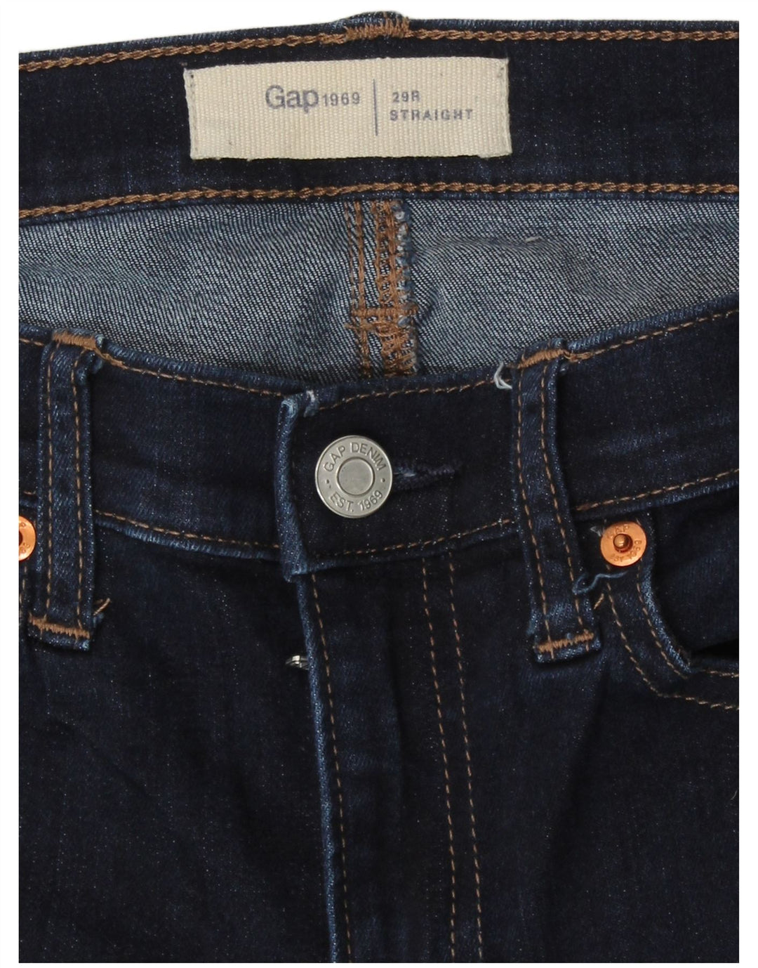 Gap lige damejeans W29 L29 Marineblå