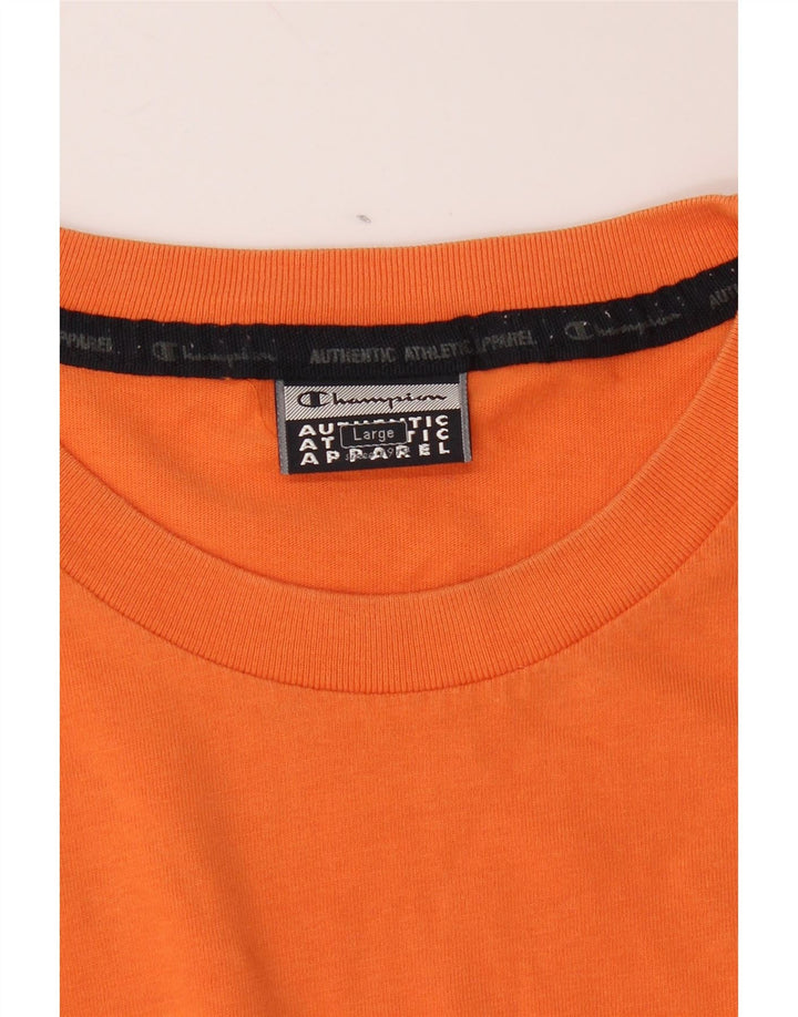 CHAMPION Herre T-Shirt Top Stor Orange