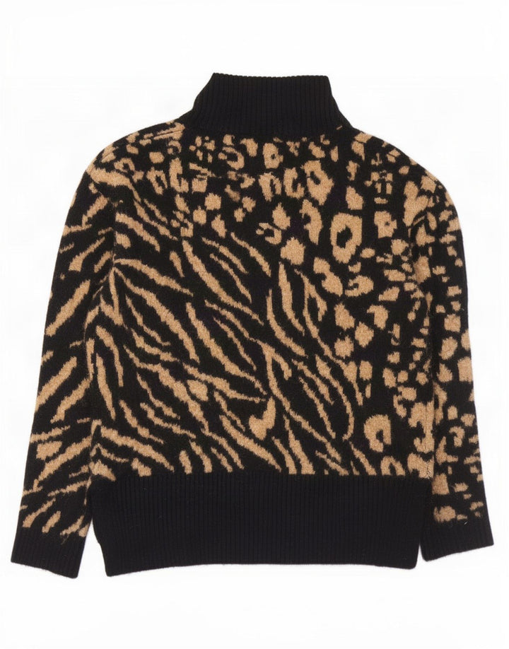 Marks & Spencer Dame Turtle Neck Jumper Sweater UK 10 Small Black