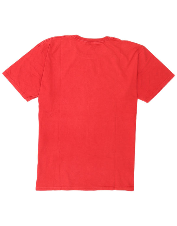 Hard Rock Cafe Herre Miami Grafisk T-Shirt Top Stor Rød Bomuld