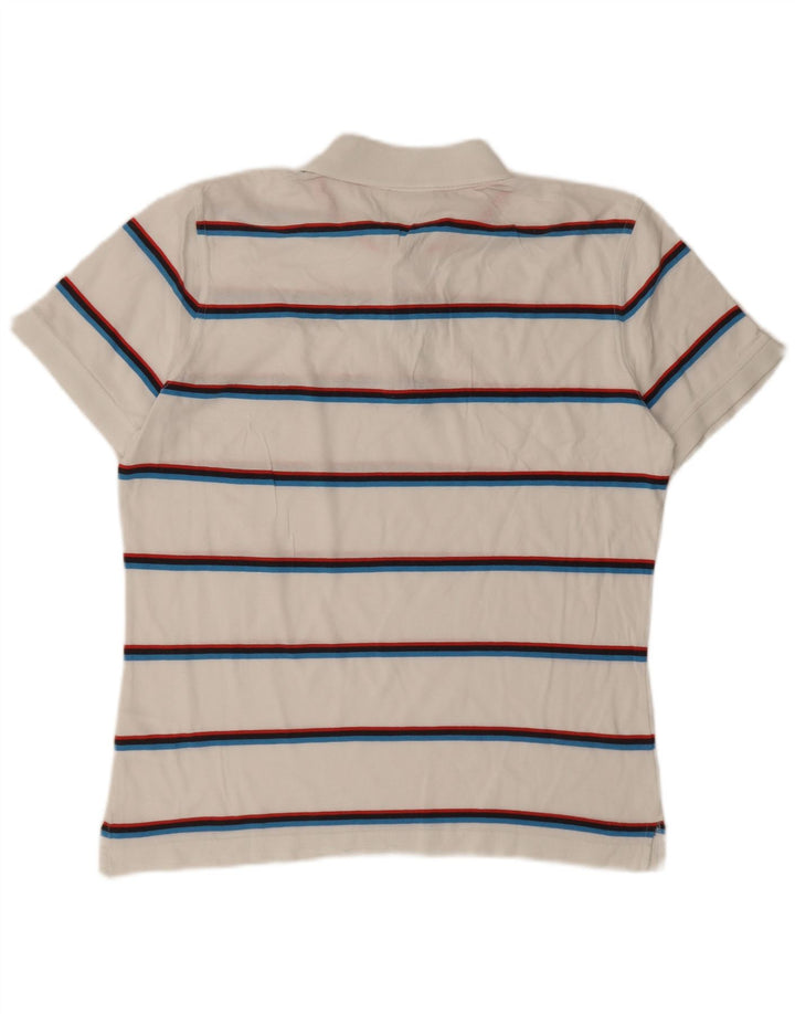 Diadora herre poloshirt Medium hvid stribet bomuld