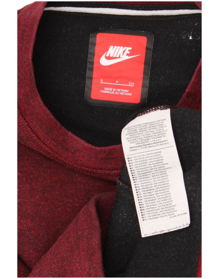 Nike Dame Oversized Sweatshirt Jumper UK 10 Lille rødbrun bomuld