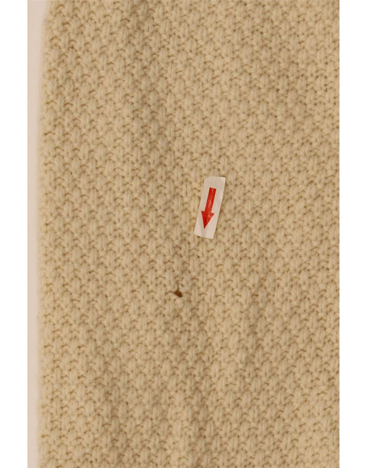Marks & Spencer Herre sweater med rund hals, stor beige lammeuld
