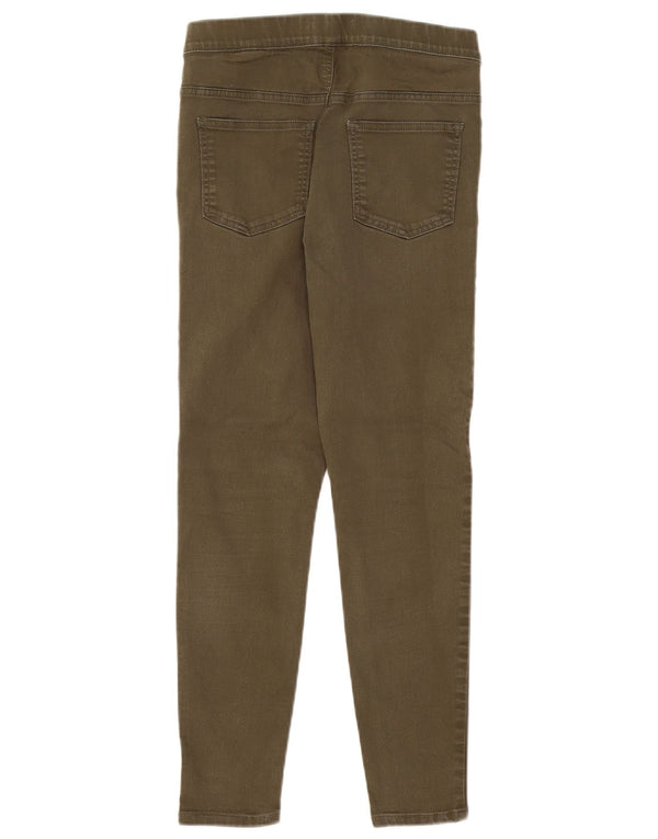 Marks & Spencer Dame Jegging Jeans UK 12 MediumW30 L26 Khaki Cotton