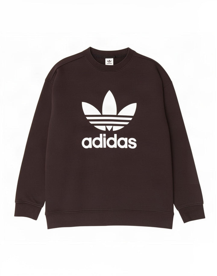 Adidas grafisk sweatshirt til mænd, stor sort bomuld