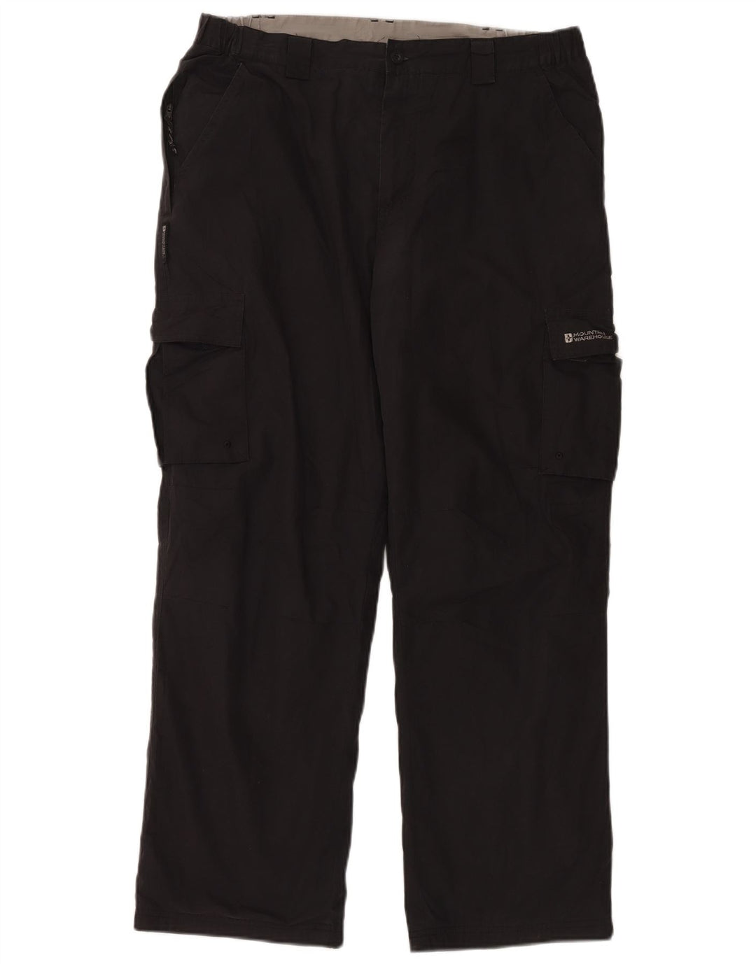 Mountain Warehouse Herre Straight Cargo Bukser W34 L30 Sort Polyester