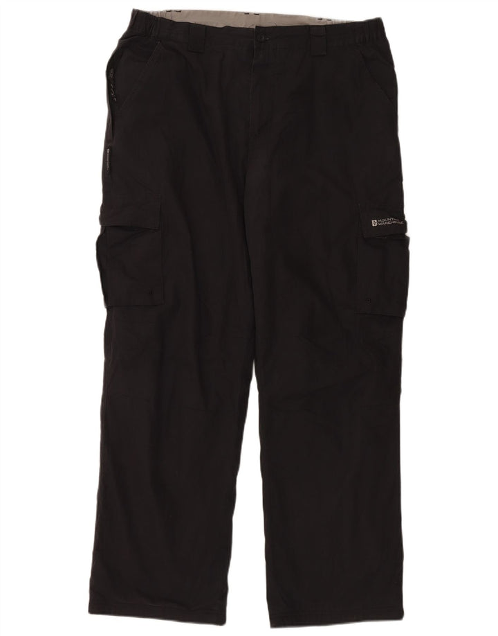 Mountain Warehouse Herre Straight Cargo Bukser W34 L30 Sort Polyester