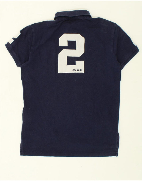 POLO RALPH LAUREN Herre Custom Fit Grafisk Rugby Polo Shirt Lille marineblå