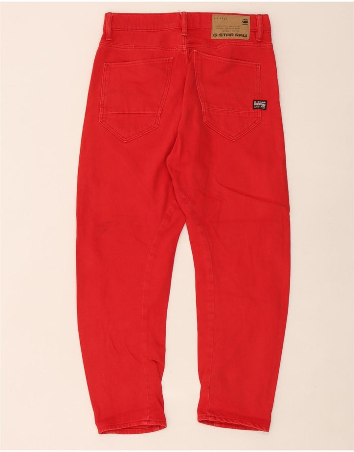 G-Star Herre 3D Arc Cropped Jeans W25 L25 Rød Bomuld