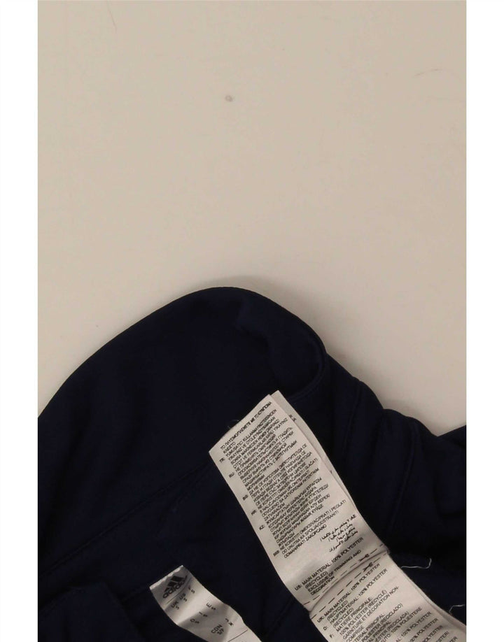 Adidas grafisk poloshirt til mænd, lille marineblå polyester