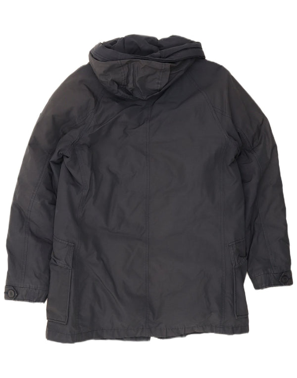 Woolrich Herre Hooded Parka Jacket UK 36 Small Navy Blue