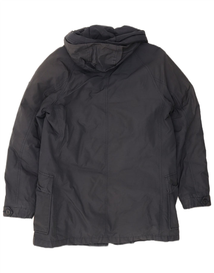 Woolrich Herre Hooded Parka Jacket UK 36 Small Navy Blue