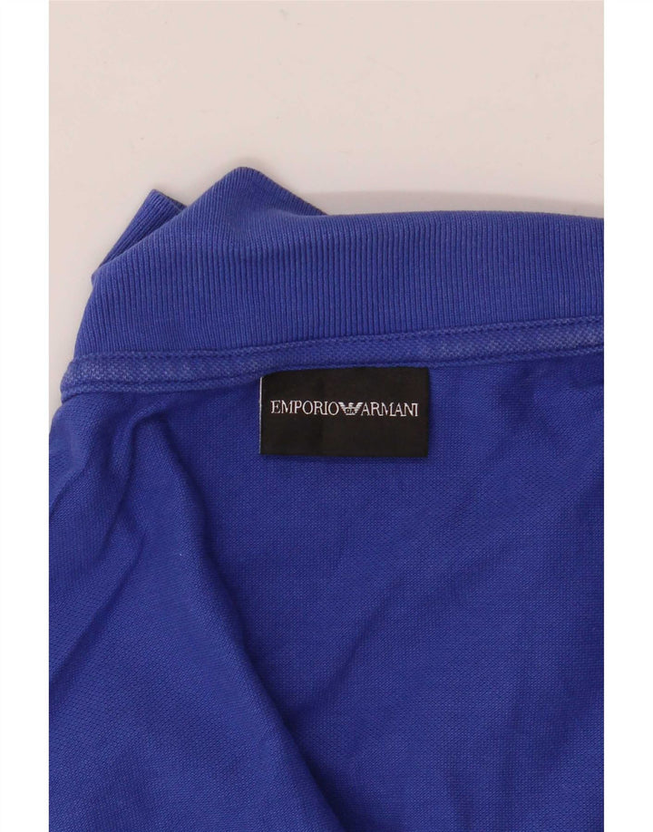 Emporio Armani herre poloshirt mellemblå