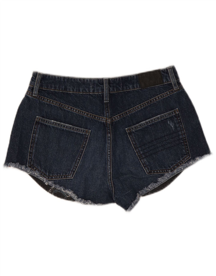 Superdry denimshorts til kvinder W28 Mellem marineblå bomuld