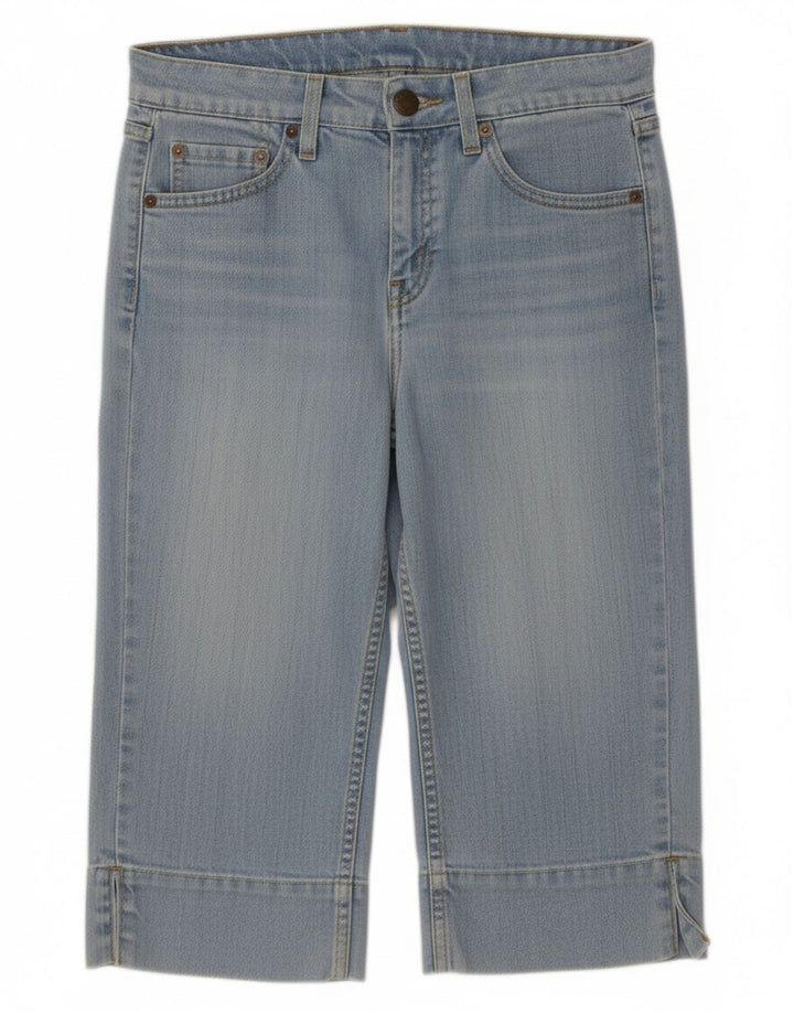 Levi's Dame Bermuda Denim Shorts US 9 Medium W32 Blue Ramie