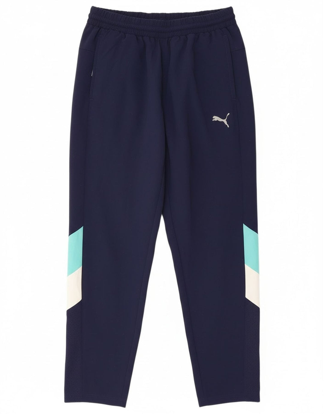 Puma Herre træningsdragt Bukser Large Navy Blue Colourblock Polyester