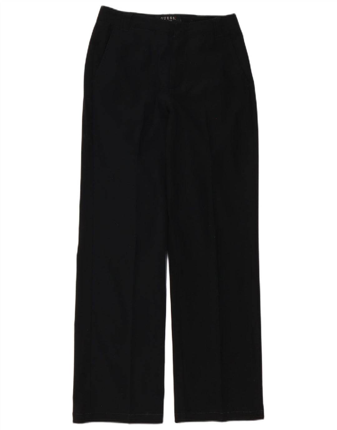 Guess Chinobukser med brede ben til kvinder W27 L30 sort polyester