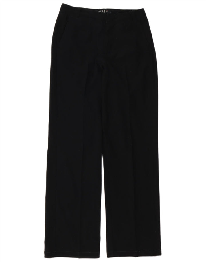 Guess Chinobukser med brede ben til kvinder W27 L30 sort polyester
