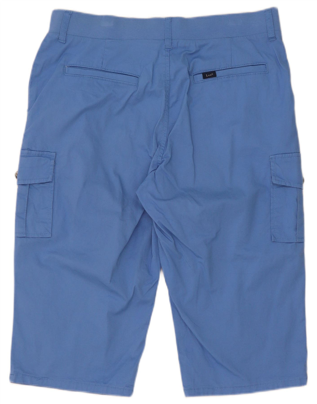 Lee Womens Cargo Bermuda Shorts US 12 Large W32 Blue Cotton