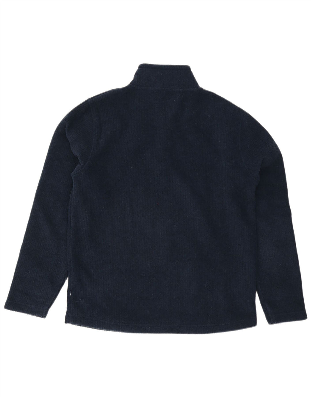 Weird Fish Herre Zip Neck Sweatshirt Jumper Large Navy Blue Polyester