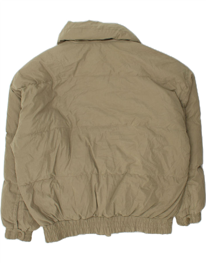 VINTAGE Womens Padded Jacket EU 48/50 2XL Beige Polyester Vintage Vintage and Second-Hand Vintage from Messina Hembry 
