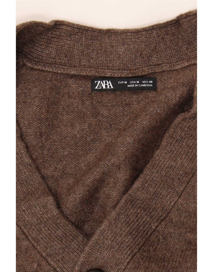 Zara Herre cardigan sweater Medium Brun