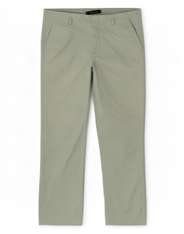 Zara Dame Slim Chino Bukser EU 38 Small W28 L27 Blå Bomuld