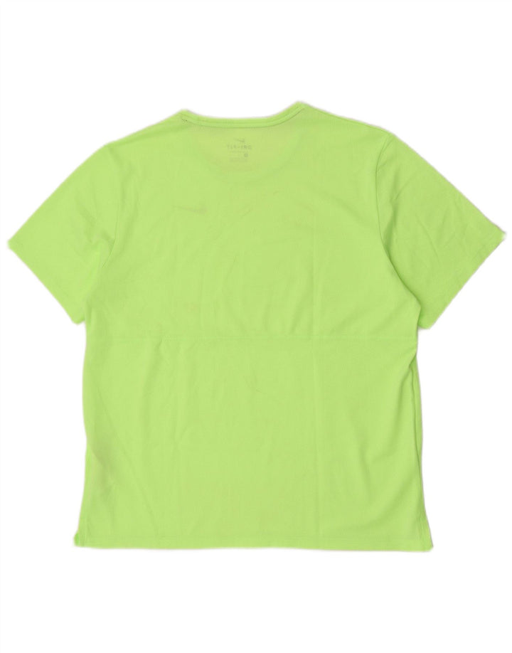 Nike Herre Dri Fit Running T-Shirt Top Stor Grøn Polyester