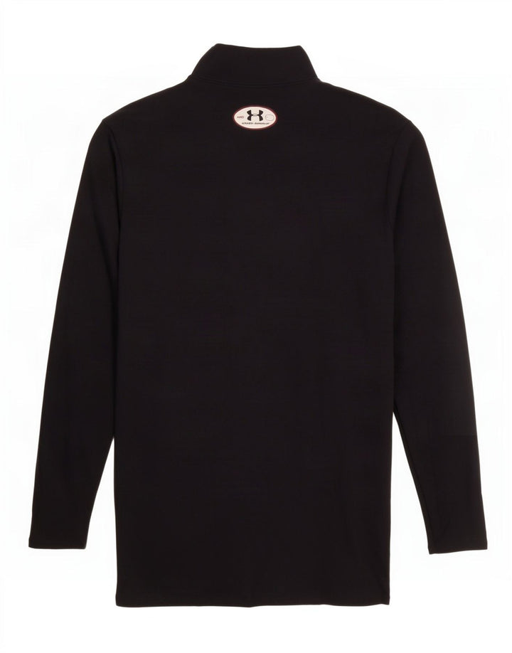 Under Armour Herre Top Langærmet Medium Sort Nylon
